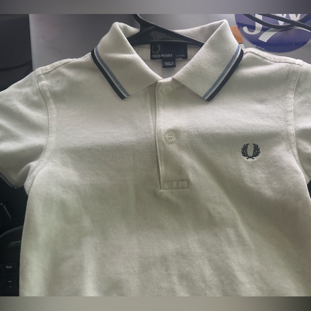 Fred Perry Polo Shirt with Navy Accents